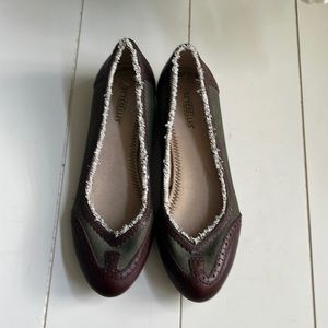 Seychelles Green and Brown Loafers